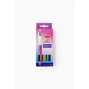 Bic 3 stylos-billes 4 couleurs édition gradient, pointe moyenneVendu parmonoprix