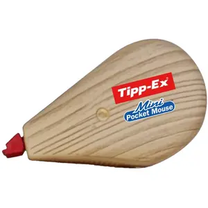 Comparateur de prix : Tipp-Ex Ruban correcteur Mini Pocket Mouse 5 m x 5 mm Wood Style