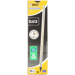 BIC Evolution Black Crayons à Papier HB - Boîte de 12 pas cher