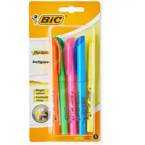 Bic - surligneur brite liner bic highlighter assortis x5
