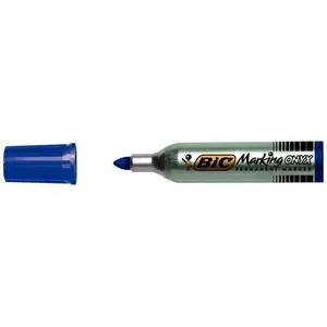 Comparateur de prix : BIC Lot de 3 Marqueurs permanent Marking Onyx 1482 Pointe ogive 1,5 mm Bleu