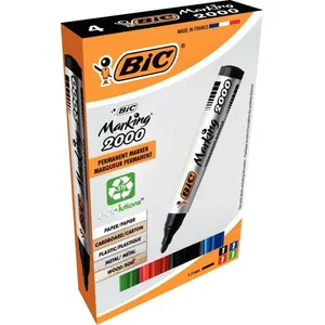 BIC Marqueur permanent 2000 Ecolutions, pointe ogive, étui pas cher