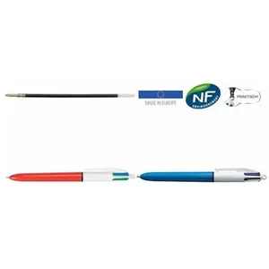 Comparateur de prix : BIC Lot de 3 Recharges pour Stylo bille 4 COLOURS medium pointe moyenne 1 mm Verte