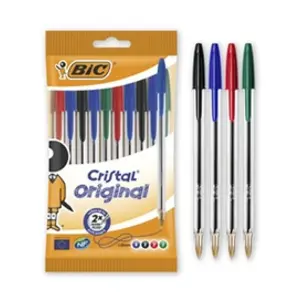 Comparateur de prix : Lot de 10 stylos à bille Bic Cristal