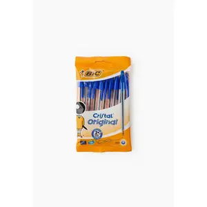 Comparateur de prix : BIC Stylo à bille Cristal original, bleu, en sachet de 10