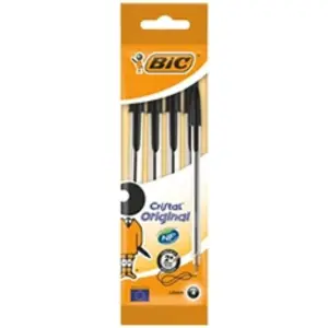 Comparateur de prix : BIC® - Lot de 4 Stylos à bille Cristal® Original - Encre noire