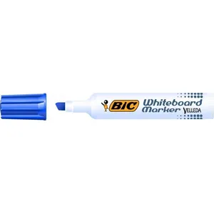 Velleda Marqueur Velleda 1791 Bic Effaçable À Sec Pointe Biseau Bleu