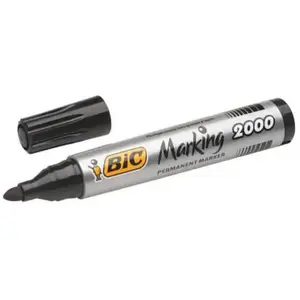 Comparateur de prix : Marqueur permanent - BIC - Pointe ogive - Noir - Indélébile - Encre à base d'alcool
