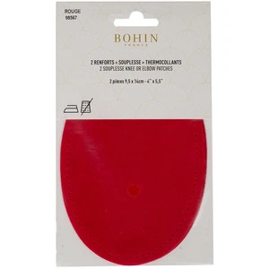 Bohin Renfort thermocollant Suédine 2 pcs Rouge