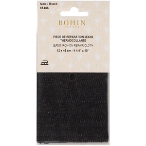 Comparateur de prix : Bohin Pièce de réparation Percale thermocollante jean Noir