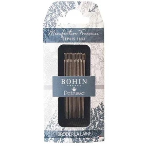 Bohin Aiguilles à broder la laine 15 pcs pochette édition Petrusse pas cher