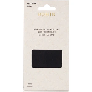 Bohin Pièce de réparation Percale thermocollante NoireVendu parscrapmalin