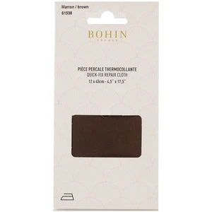 Bohin Pièce de réparation Percale thermocollante MarronVendu parscrapmalin