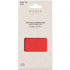 Bohin Pièce de réparation Percale thermocollante RougeVendu parscrapmalin