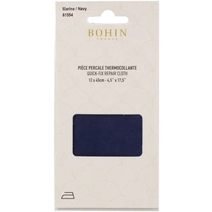 Bohin Pièce de réparation Percale thermocollante Bleue marineVendu parscrapmalin