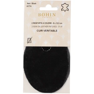 Bohin Renfort cuir 2 pcs Noir