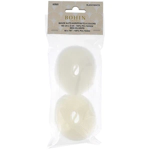 Bohin Bande auto-agrippante à coudre 150 cm x 2 cm BlancVendu parscrapmalin
