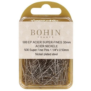 Bohin Epingles 30 mm Couturex super-fines n°4 par 500