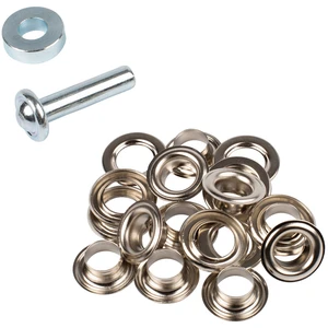 Bohin  illets nickelés 11 mm et rondelles par 20 + kit de pose