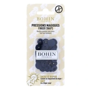 Bohin - Bohin Plastique Marine Bleu (13mm) Boutons-Pression - 8 Pièces