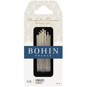 Comparateur de prix : Bohin Aiguille à coudre longue n° 1 à 5 tissu léger et moyen