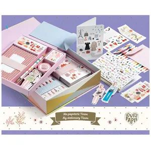 Comparateur de prix : Coffret papeterie - DJECO - Tinou aille Unique - Rose - 5 ans - Fille - Multicolore