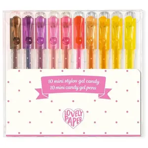 Comparateur de prix : Djeco Set 10 mini stylos gel candy