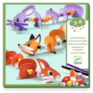 Djeco Enfilage : Animaux mignons pas cher