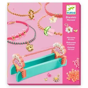 Djeco Makramee-Armbänder Rosa
