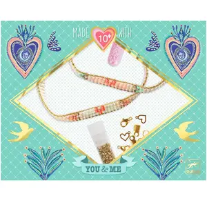 Comparateur de prix : Djeco - Kit De Création - Bijoux Duo Bracelets Miyuki Et Coeurs