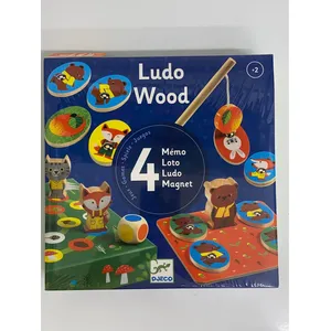 Comparateur de prix : Coffret de jeux LudoWood - 4 en 1 - Djeco - Pour enfants dès 2 ans