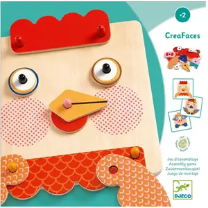 Djeco DJ01676 - Jeu d'assemblage Creafaces pas cher