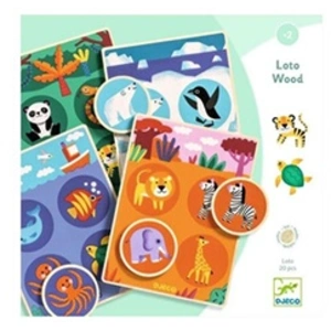 Comparateur de prix : Djeco - Jeu de Loto Wood Multicolore taille unique