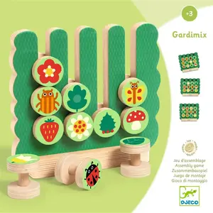 Djeco - Jeu éducatif Gardimix Multicolore taille unique pas cher