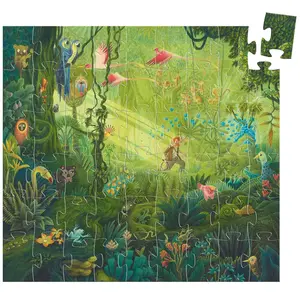 Djeco - Puzzle Dans la jungle 54 pièces Multicolore taille unique pas cher
