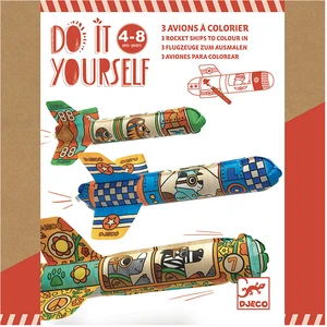 Comparateur de prix : Jeu créatif Djeco Do it yourself Avions à colorer Dans le ciel