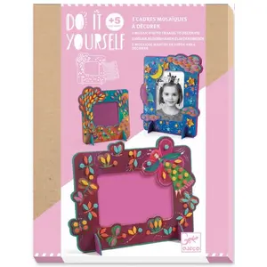 Kit créatif Djeco Cadres photos mosaïques Féerique pas cher