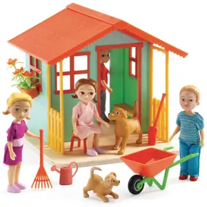 Maison de poupées : Maison de jardin Djeco pas cher
