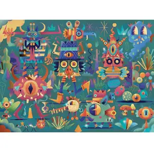 Puzzle Djeco La fête des monstres 50 pièces