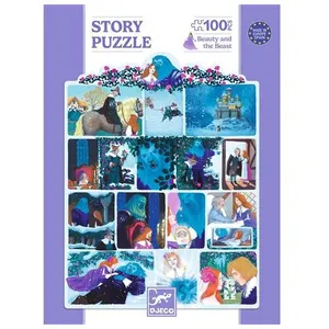 La Belle Et La Bête -100 Pcs - Djeco pas cher