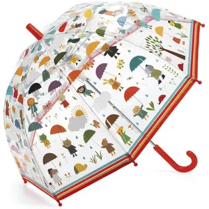 Djeco Parapluie Sous la pluie plastique illustre pas cher