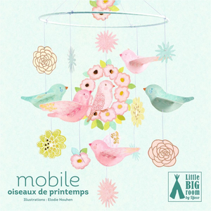 Djeco Mobile Oiseaux de printemps Little Big Room pas cher
