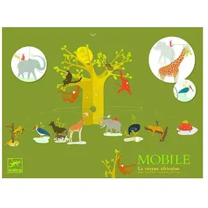 Comparateur de prix : Djeco - Décoration - Mobile La Savane africaine