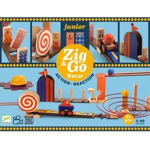 Djeco Statybos - Zig & Go - Lenktynininkas - 51 vnt pas cher