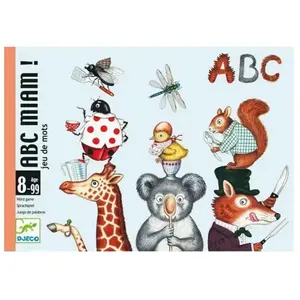 Jeu de cartes ABC Miam ! - DJECO - Pour enfants dès 8 ans - Format nomade pas cher