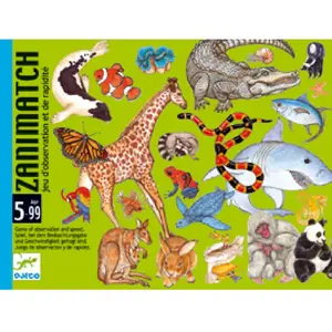Djeco Jeu d'observation et de rapidité Zanimatch pas cher