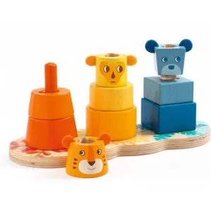Djeco Jeu à encastrer Baby couleur Multi Stacki pas cher