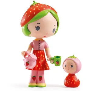 Comparateur de prix : Djeco Figurine Tinyly Berry & Lila - Création Poétique de Virginie Brachet - Neuf