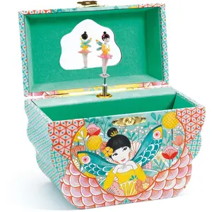 Boîte à bijoux musicale - DJECO - Fleur - Multicolore - Bois - EnfantVendu parfnac