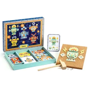 DJECO- Jeu Tap Robots d'adresse, 36646, Multicolore, Medium pas cher